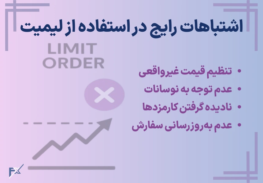 اشتباهات رایچ در استفاده از لیمت در ترید